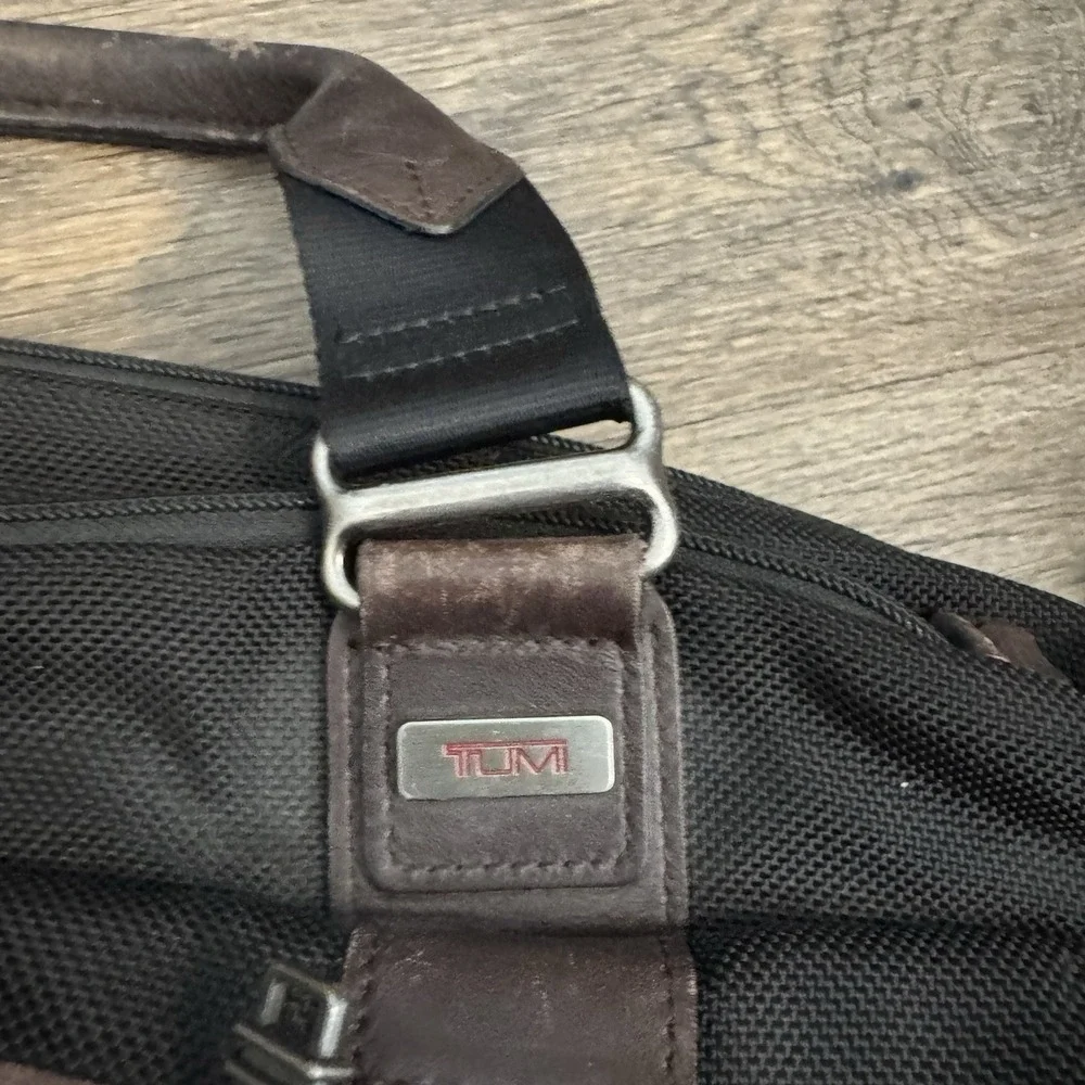 Tumi Alpha Bravo Pinkney Flap Brief Case 2-Way Hand Shoulder Messenger Bag‎